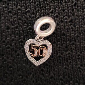 50th Birthday or Anniversary Charm - NWOT